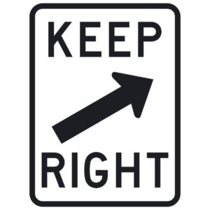 Keep Right (R4-7b)