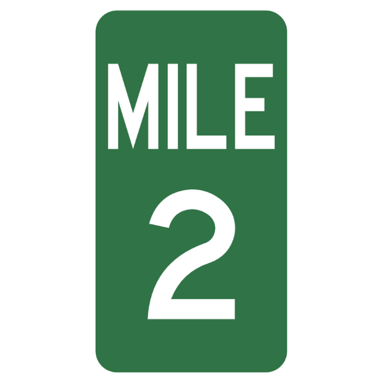 Mile Marker (D101) Akron Safety Lite Traffic and Construction Signs