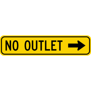 No Outlet (W14-2aR)