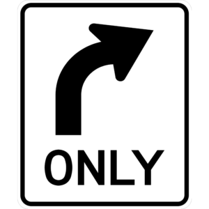Right Turn Only (R3-5R)