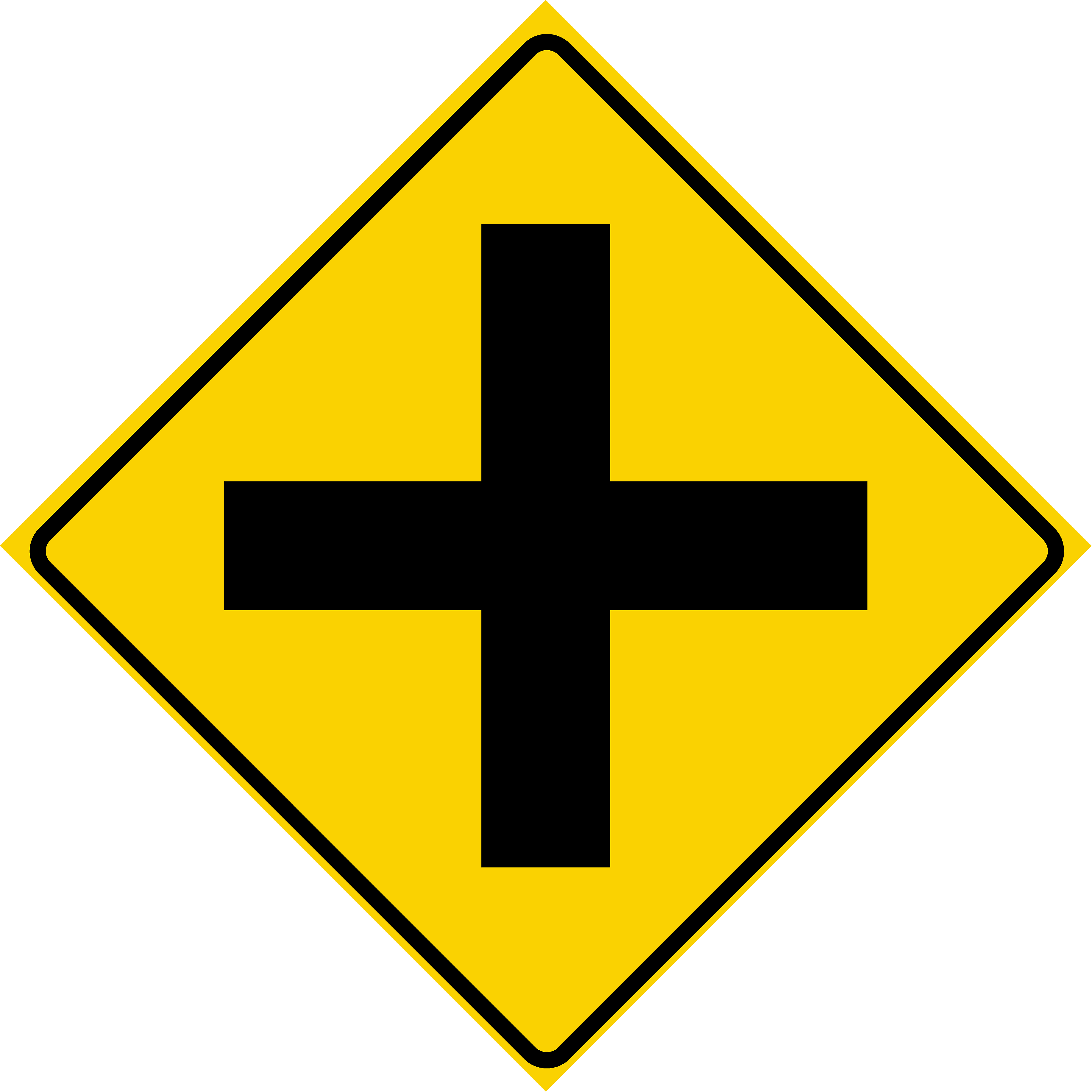 Cross Road (W2-1)