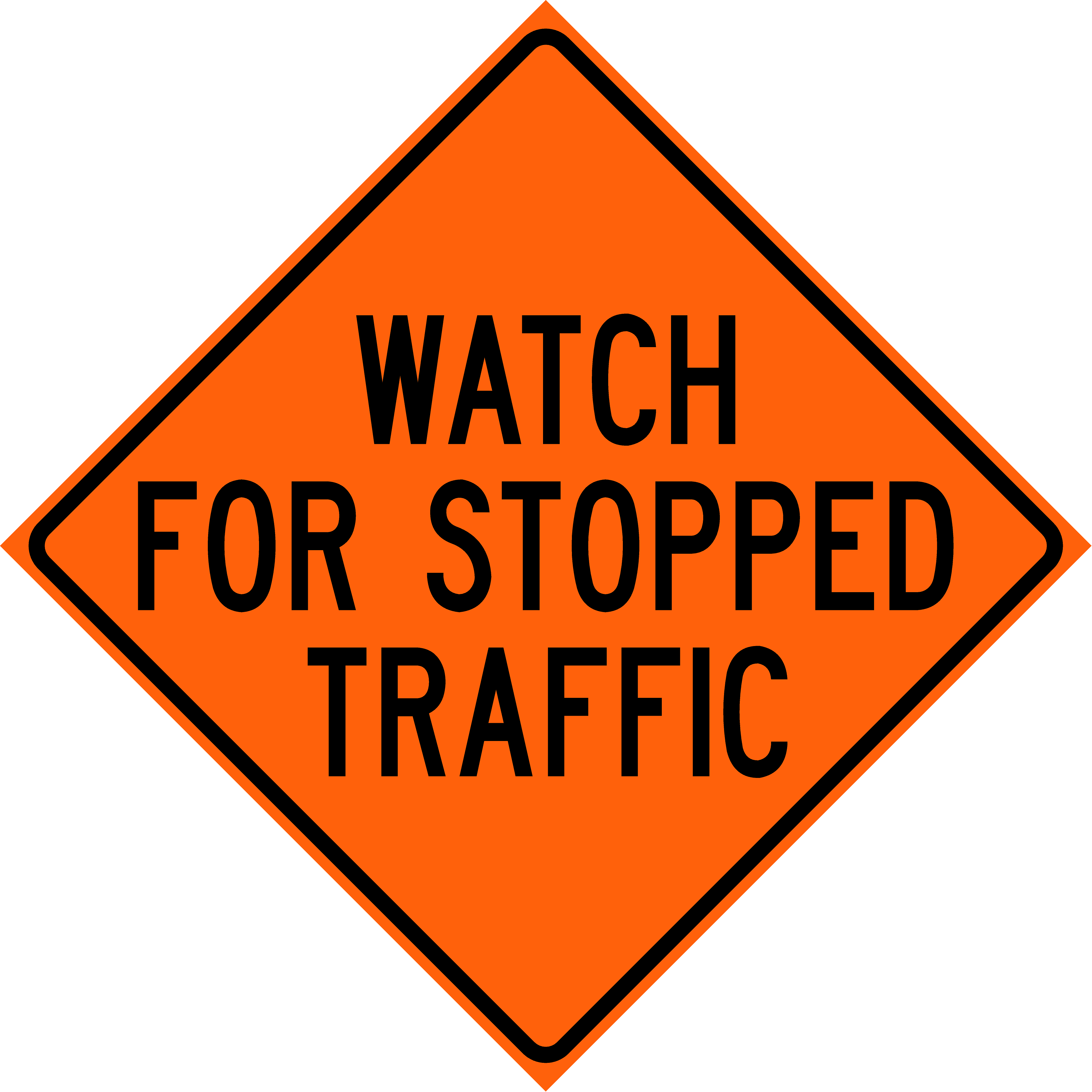 Watch for Stopped Traffic (W3-H4b)