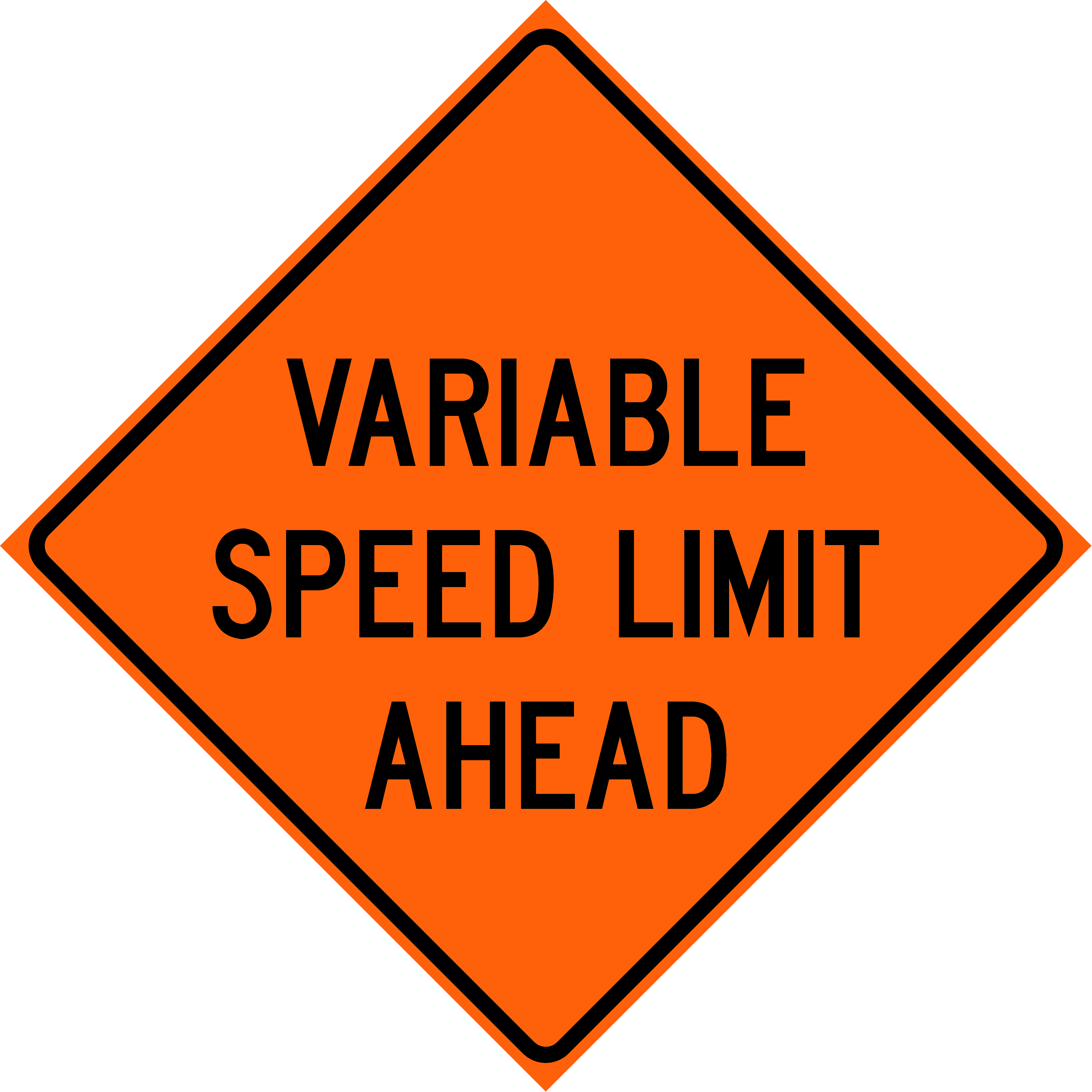 Variable Speed Limit Ahead (W3-H5b)