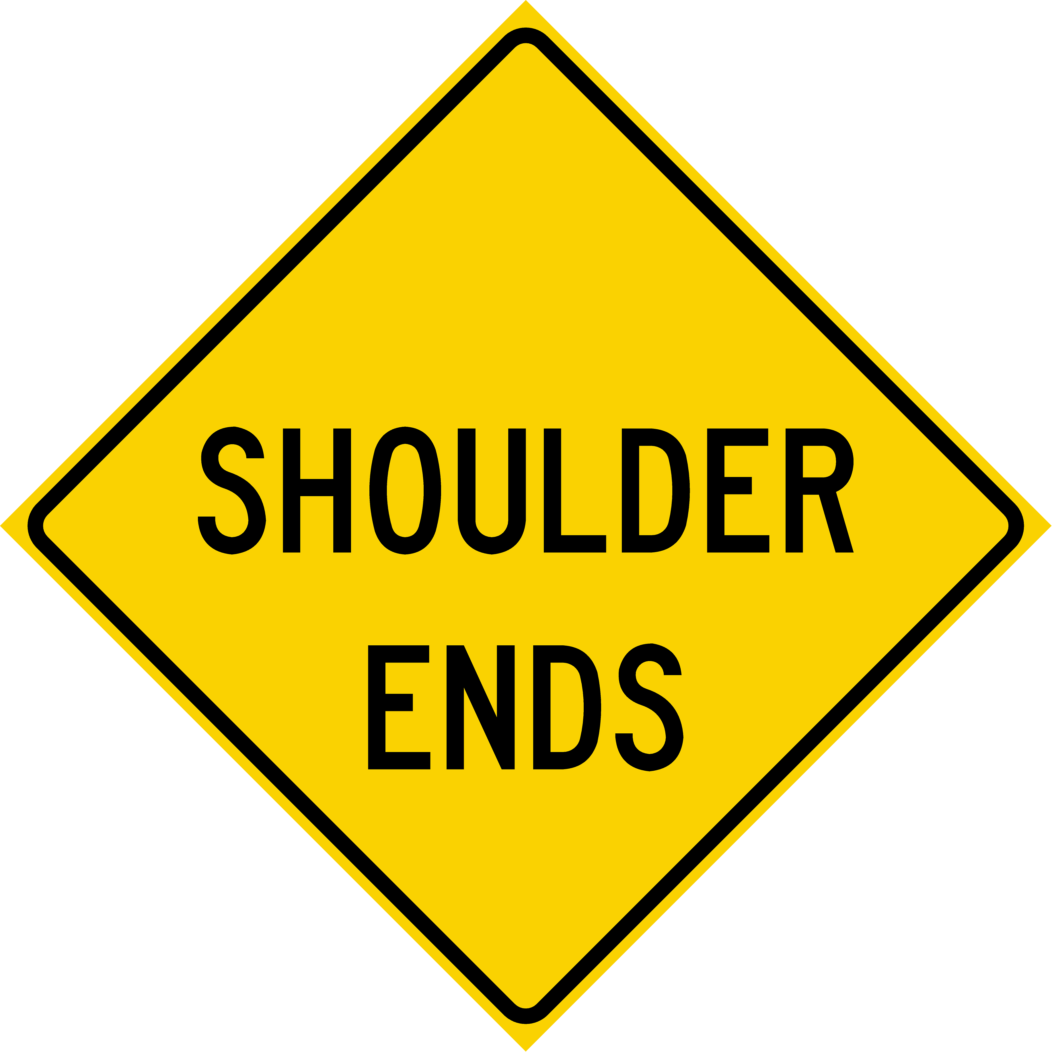 Shoulder Ends (W8-25)