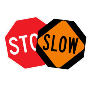 Stop/Slow Paddle